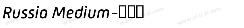 Russia Medium字体转换